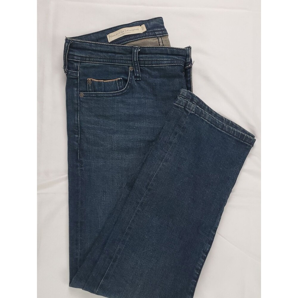 Pilcro and the Letterpress Women 30 Dark Wash Skinny Jeans Mid Rise Anthropologi